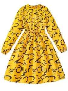 StyleCast x Revolte Girls Conversational Print Fit & Flare Dress