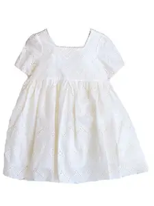 StyleCast x Revolte Square Neck Short Sleeves Fit & Flare Dress