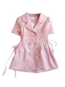 StyleCast x Revolte Girls Shirt Collar Blazer Dresses