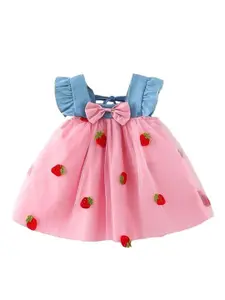 StyleCast x Revolte Flutter Sleeves Fit & Flare Mini Dress