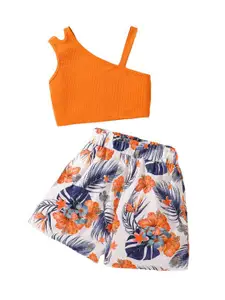StyleCast x Revolte Girls Top with Printed Shorts