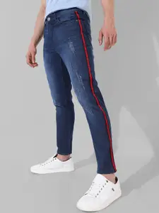 Campus Sutra Men Comfort Mildly Distressed Light Fade Stretchable Jeans