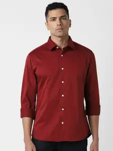 Van Heusen Sport Men Slim Fit Micro Ditsy Printed Casual Shirt