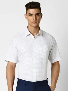 Van Heusen Men Grid Tattersall Checks Party Shirt