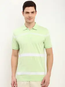 Allen Solly Men Striped Polo Collar Pockets T-shirt