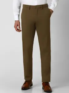 Van Heusen Men Mid-Rise Slim Fit Trousers