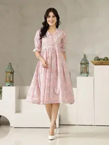 Stylum Women Floral Print A-Line Dress