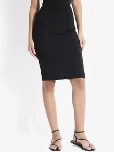 RAREISM Women Mid Rise Cotton Skirt Slip