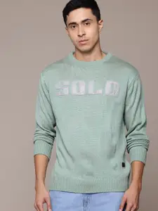 The Roadster Lifestyle Co. Applique Typography Detail Pullover