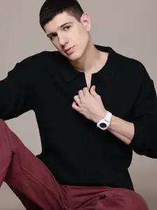 The Roadster Lifestyle Co. Ribbed Pure Acrylic Pullover