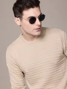 The Roadster Lifestyle Co. Men Striped Pullover