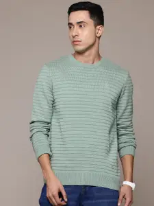 The Roadster Lifestyle Co. Self-Striped Pullover