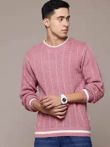 The Roadster Lifestyle Co. Acrylic Cable Knit Pullover