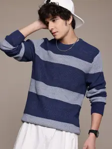 The Roadster Lifestyle Co. Ribbed Striped Sweater