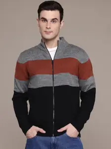 The Roadster Lifestyle Co. Mock Neck Front-Open Sweaters
