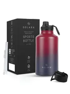 Solara Stainless Steel Vacuum Insulated Water Bottle, Dark Intentions 2 Liter