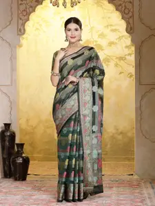 Stylum Ethnic Motifs Zari Organza Banarasi Saree