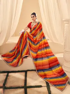 Stylum Embroidered Leheriya Saree