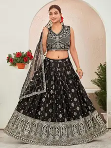 CHANSI Embroidered Ready to Wear Lehenga & Blouse With Dupatta