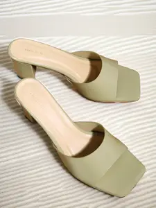 Van Heusen Open Toe Block Heels