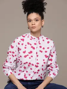 Roadster Printed Cotton Cambric Casual Shirt