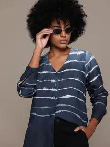 Roadster Ombre Printed Casual Shirt