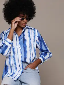 The Roadster Life Co. Dyed Satin Casual Shirt