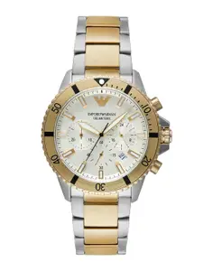 Emporio Armani Men Dial & Stainless Steel Bracelet Style Straps Analogue Watch AR11606