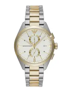 Emporio Armani Men Dial & Stainless Steel Bracelet Style Straps Analogue Watch AR11605