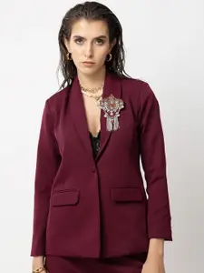 Diwaah Self-Design Single-Breasted Blazer
