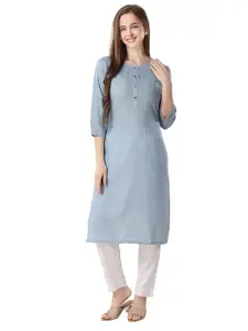keshubaba Striped Long Kurta