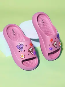 Action Women Applique Detailed Sliders
