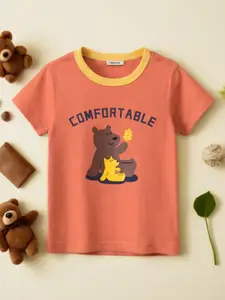 INCLUD Boys Graphic Printed Round Neck Short Sleeves T-shirt