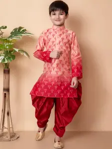 BAESD Boys Ombre Printed Regular Kurta & Patiala