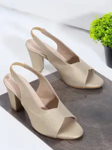 TRASE Peep Toes Block Heels