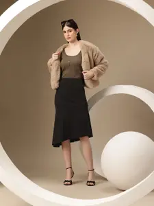 Chemistry Asymmetric Hem A-Line Skirt