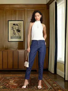 all about you Women Mom Fit High-Rise Stretchable Jeans