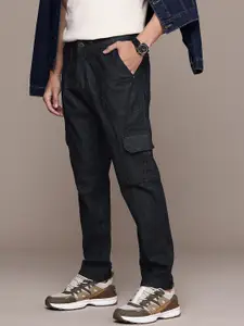 WROGN Men Cargo Fit Stretchable Jeans