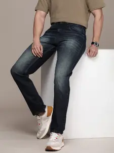 WROGN Men Loose Fit Pure Cotton Heavy Fade Jeans