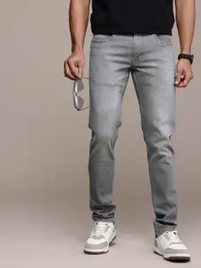 WROGN Men Slim Fit Light Fade Stretchable Jeans