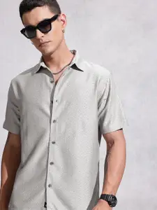 WROGN Self Design Casual Shirt
