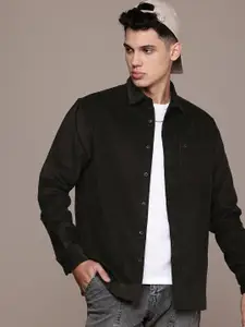 WROGN Pure Cotton Corduroy Casual Shirt