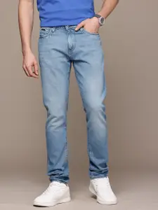 Nautica Men Slim Fit Heavy Fade Pure Cotton Stretchable Jeans