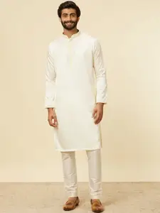 Manyavar Thread Work Kurta with Pyjamas