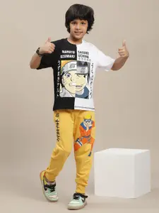 Kids Ville Naruto Printed T-Shirt With Joggers Clothing Set