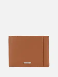 Peter England Men Leather Three Fold Wallet