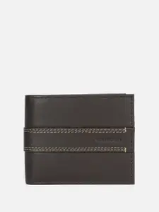 Van Heusen Striped Leather Two Fold Wallet
