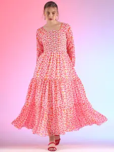 SHEETAL Associates Floral Printed Maxi Dress