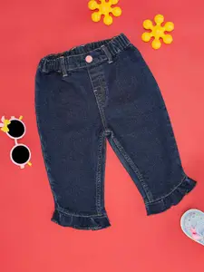 Pantaloons Baby Infant Girls Clean Look No Fade Stretchable Jeans