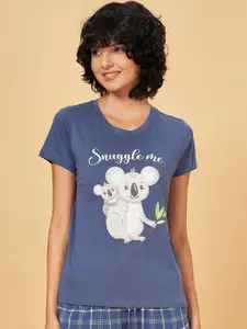 Dreamz by Pantaloons Printed Pure Cotton Lounge T-shirt